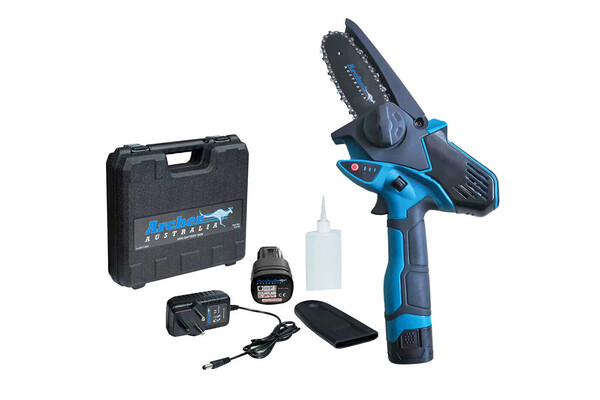 Archer Battery Mini Chainsaw Kit with Case